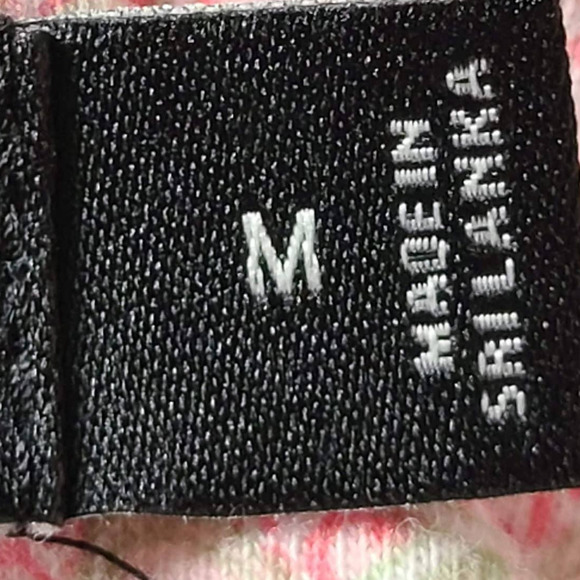 LRL  Pink Paisley Capri Length Cotton Blend Knit Pajama Set Women's Medium - Picture 11 of 15